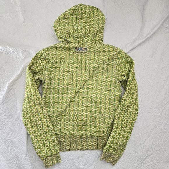 Vintage Y2K Billabong Women's Reversible Hoodie Sweatshirt Retro Floral Size-M/L - Picture 8 of 10